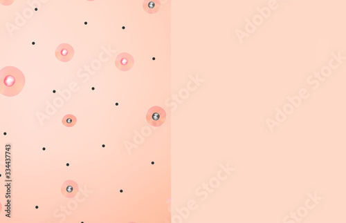 Texture, inflamed pimples and acne. Before After acne. Skin background. Infographics. Vector illustration on isolated background