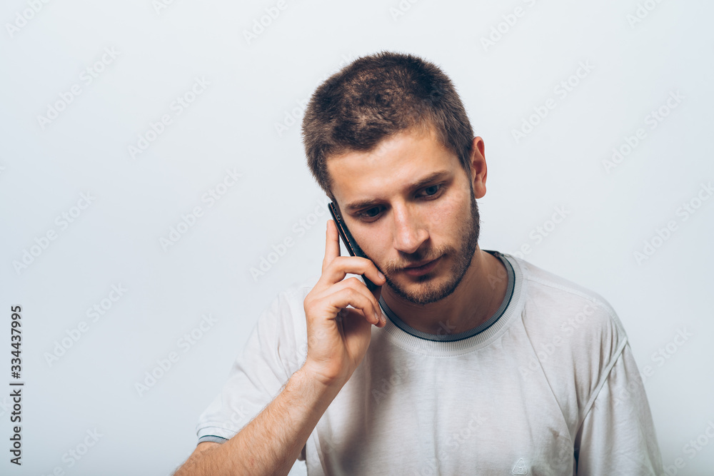 A man with a smartphone A man with a smartphone
