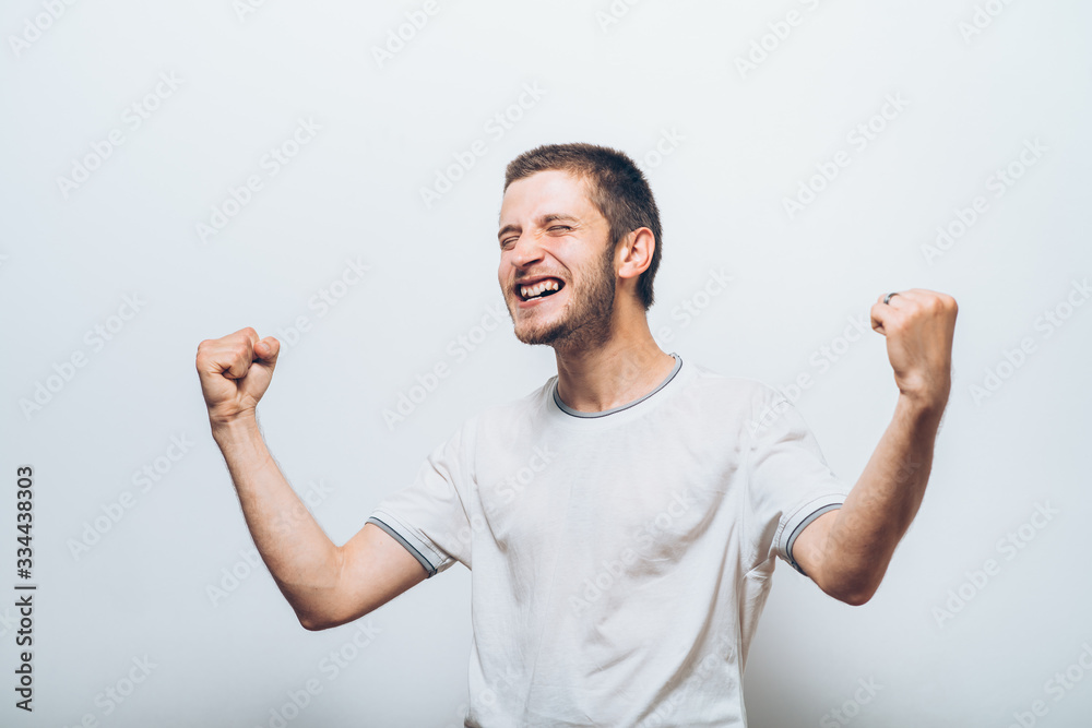 Joyful, a very happy man Joyful, a very happy man