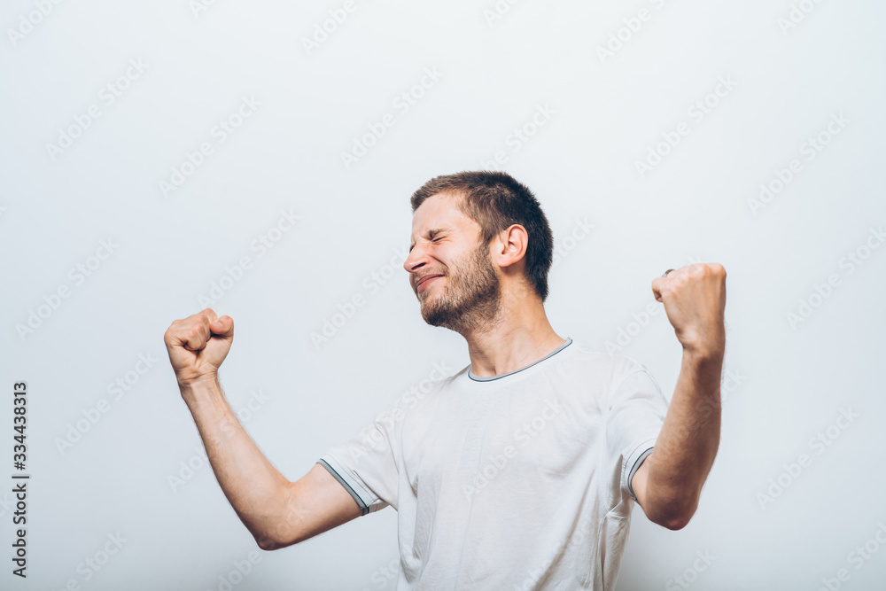 Joyful, a very happy man Joyful, a very happy man