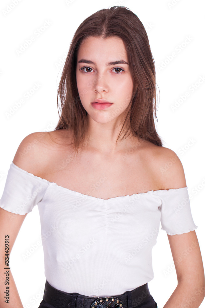 Make up beauty. Portrait of a young beautiful woman Make up beauty. Portrait of a young beautiful woman