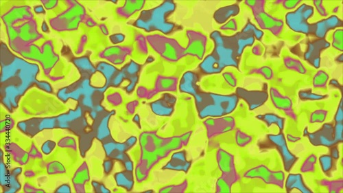 Yellow And Lime Hazy Artistic Neon Gnarled Fractal Dream