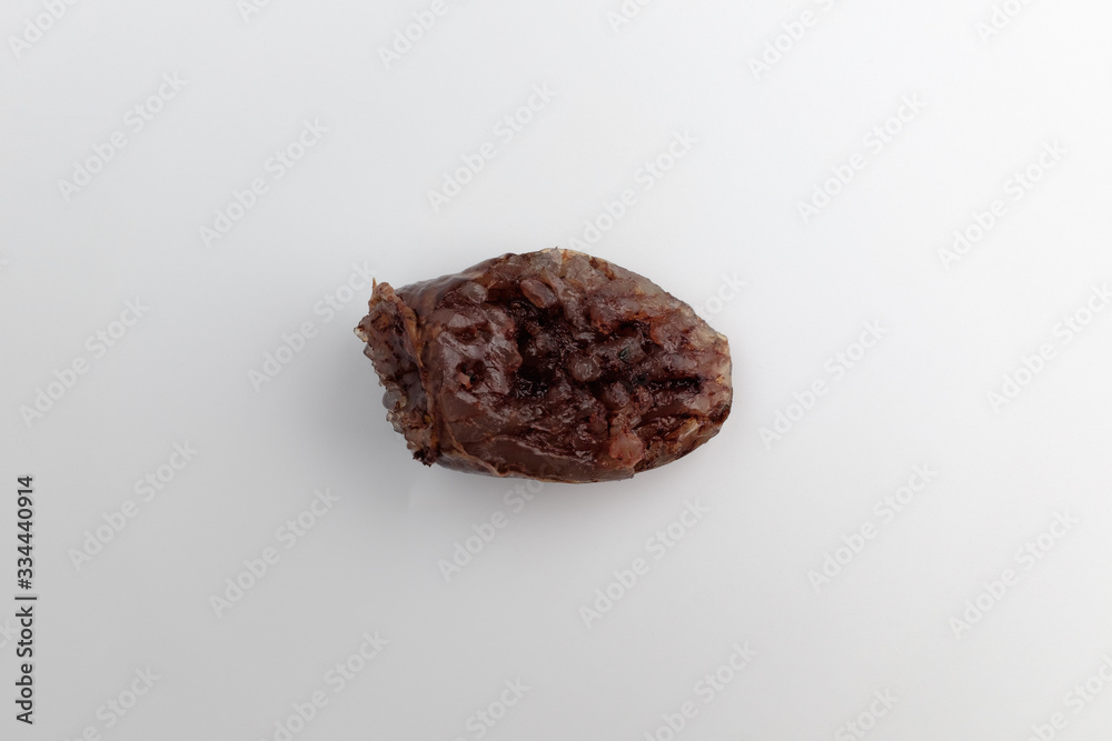 Pig sundae on white background