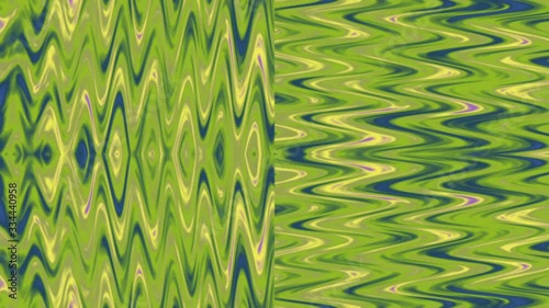 Yellow And Olive Varied Hallucinogenic Gorgeous Rainbow Looping Field