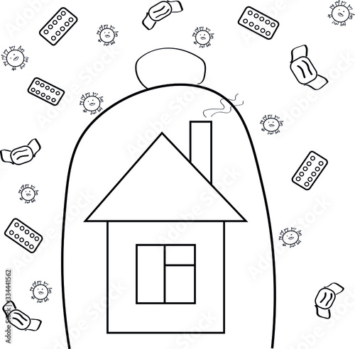 stay at home in quarantine during the pandemic