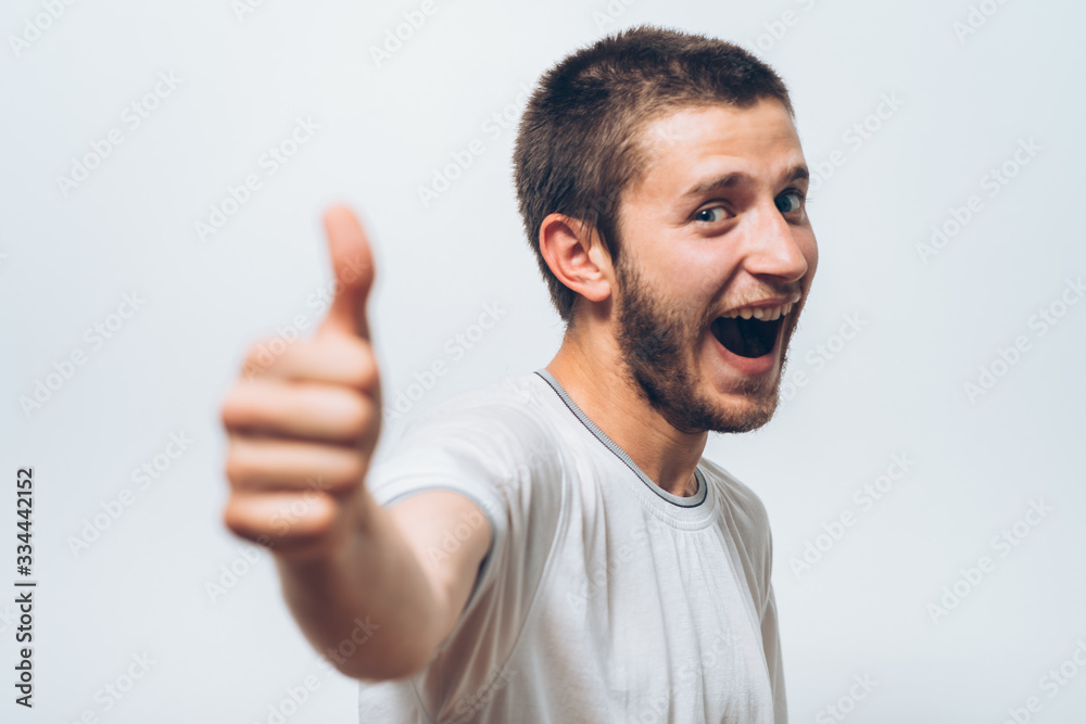 Man Showing Thumb Up Man Showing Thumb Up
