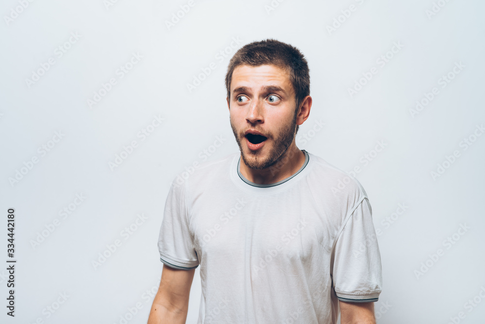 Man is surprised Man is surprised