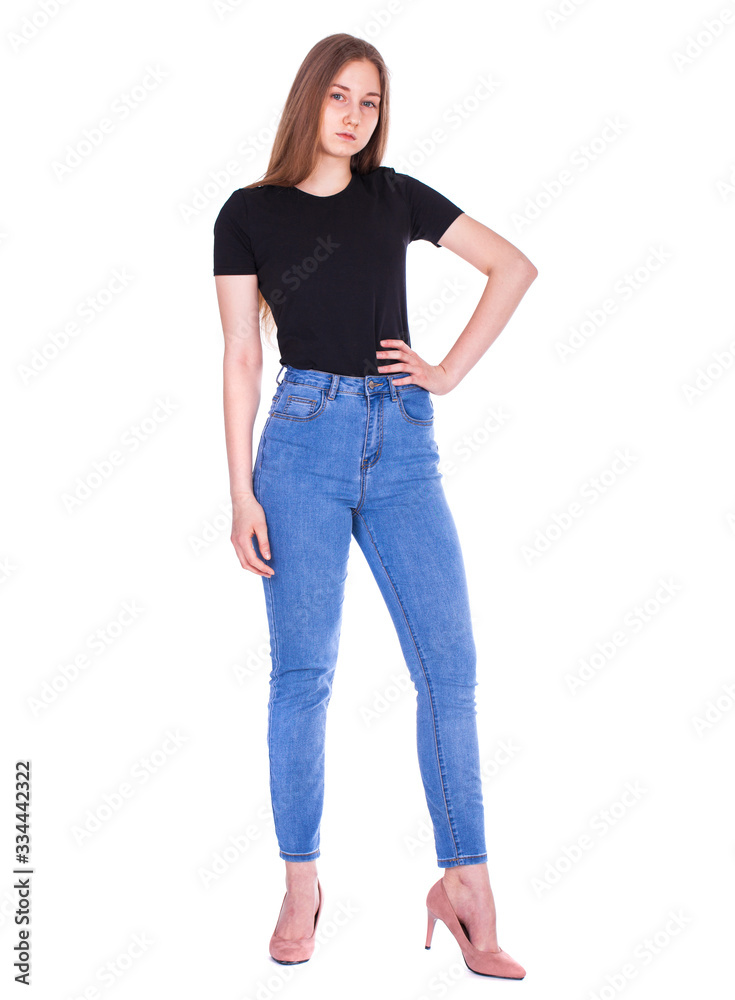 Fashion portrait of a young beautiful woman Fashion portrait of a young beautiful woman