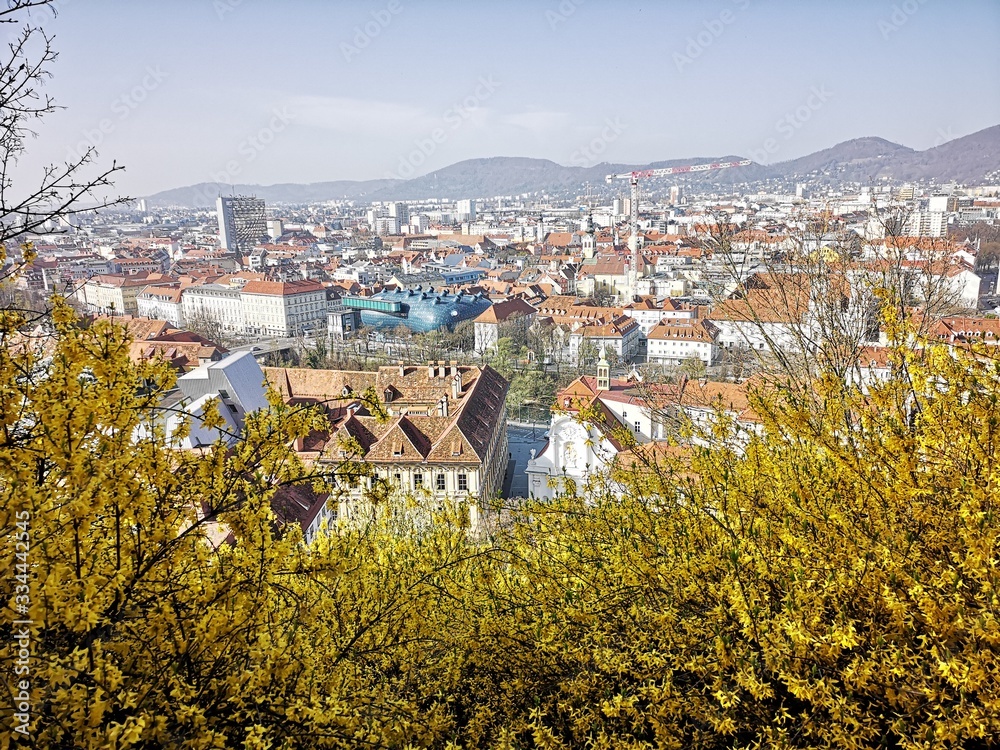 Graz Panorama Altstadt, Sehenswürdigkeiten