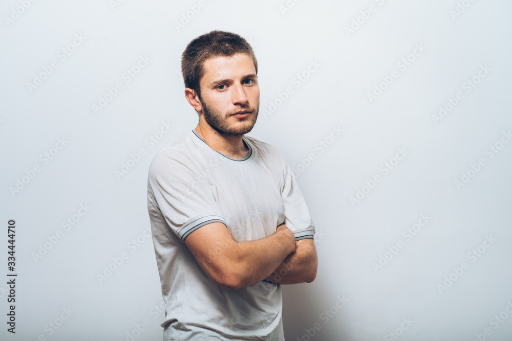 Portrait of a man arms folded Portrait of a man arms folded