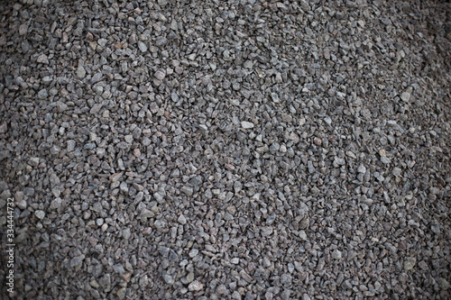 Crushed gravel as background or texture ,Background of granite gravel