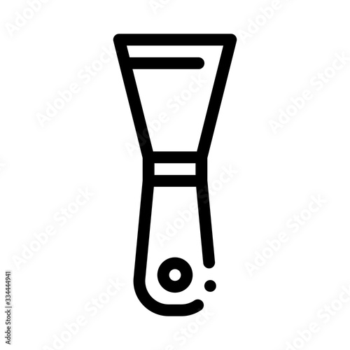 pottery spatula icon vector. pottery spatula sign. isolated contour symbol illustration