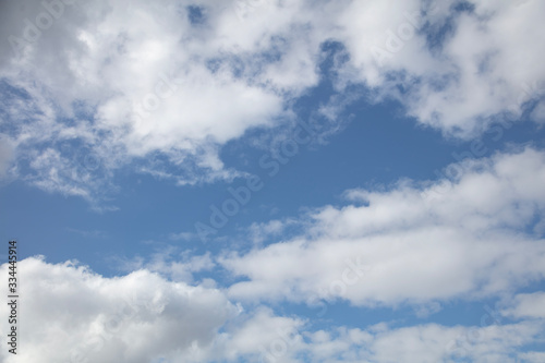 Background. Blue sky with clouds