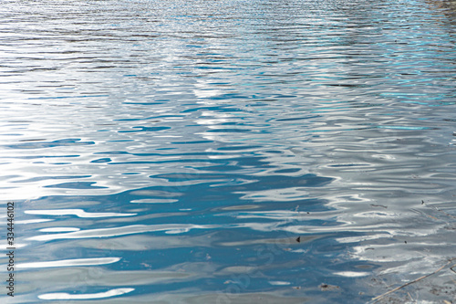 Water, a beautiful reflection of the sky in the water