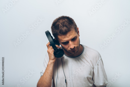 Man with headphones