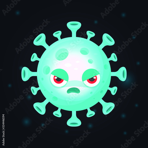 Novel corona virus 2019-nCoV concept.Corona virus nCoV denoted is single-stranded RNA virus. vector illustration of corna 