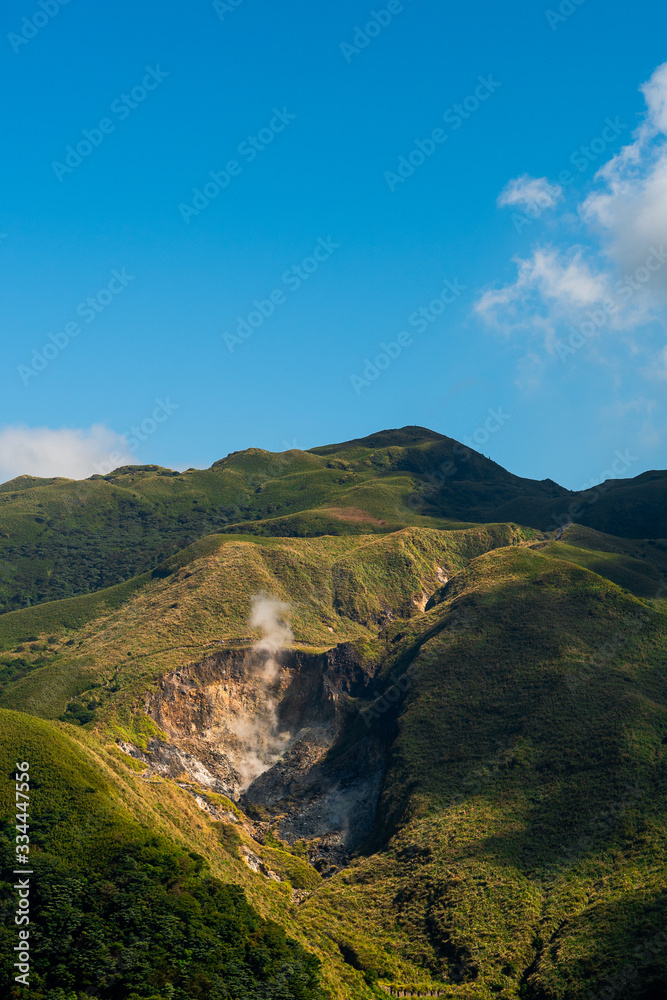 xiaoyoukeng volcano mountain recreation area in yangmingshan national park