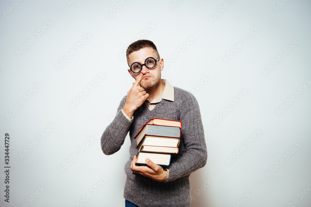 The man with a book The man with a book