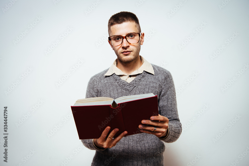 The man with a book The man with a book