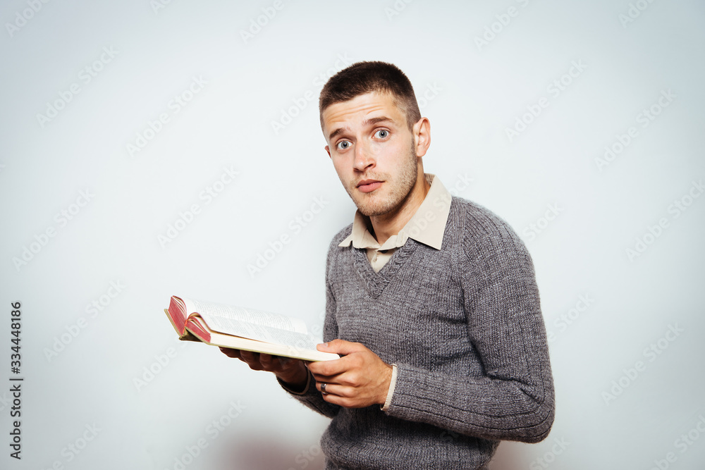 The man with a book The man with a book