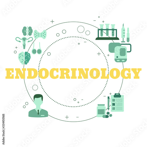 Vector Endocrinology Concept