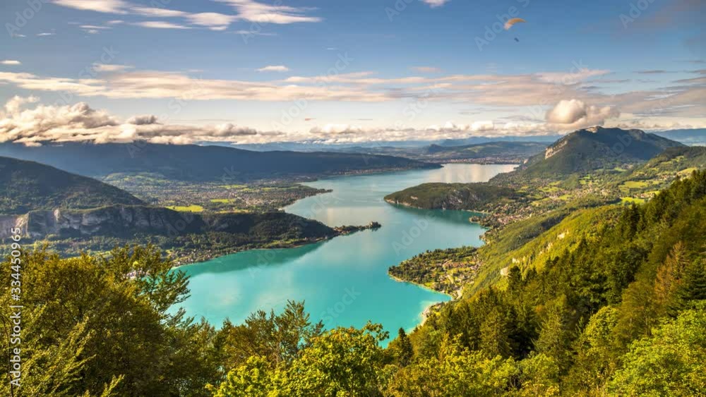 Lake Annecy, in the Haute-Savoie region of France, is fed by mountain springs and known for its clean water. At its north end, Annecy has a medieval old town with canals and bridges. France landscapes