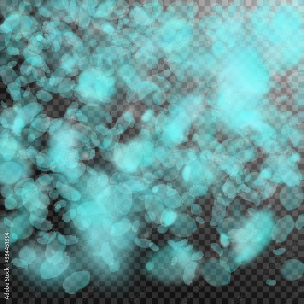 Turquoise flower petals falling down. Ideal romant Turquoise flower petals falling down. Ideal romant