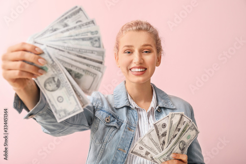 Beautiful young woman with ...