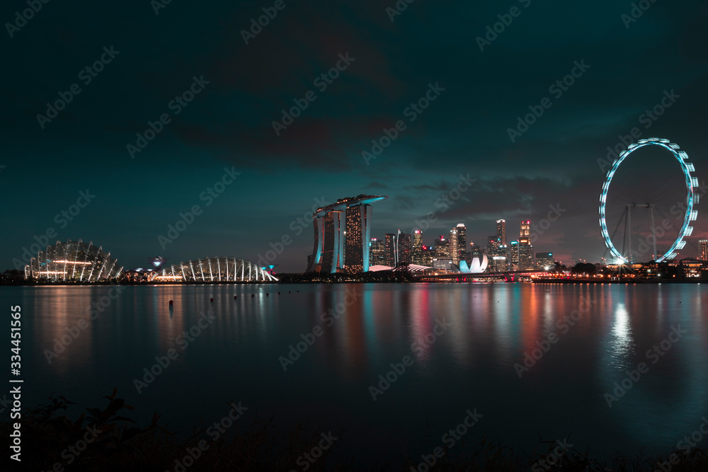 Panorama over Singapore