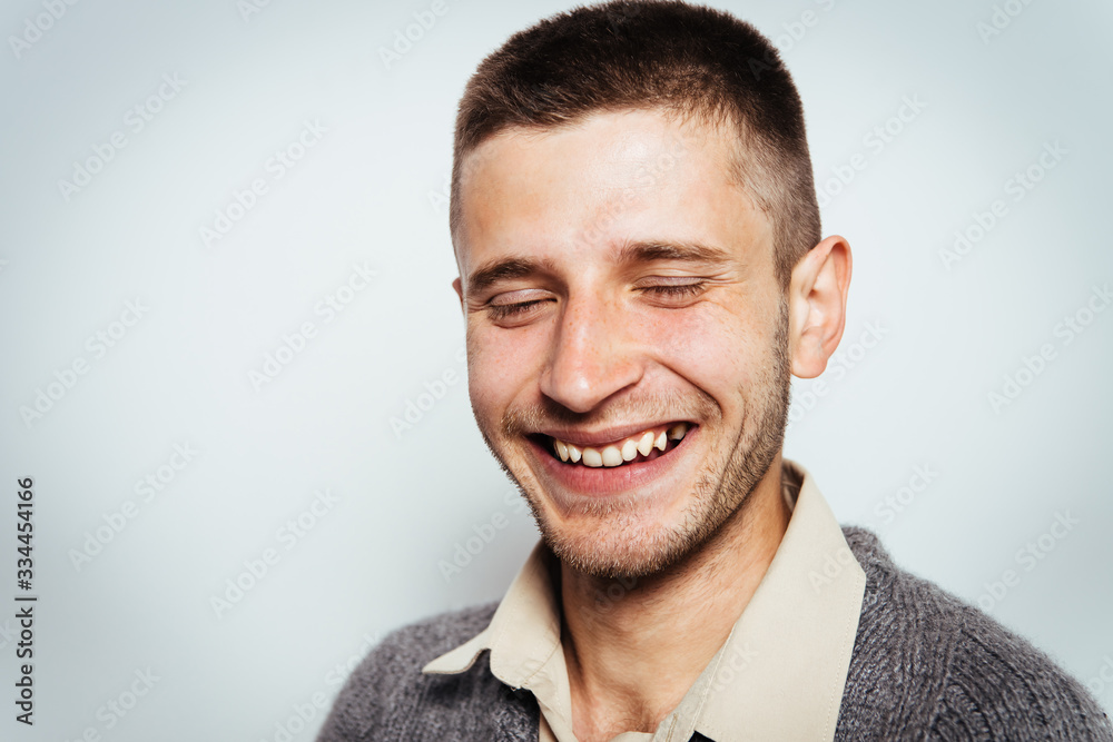 Fototapeta premium The man laughs