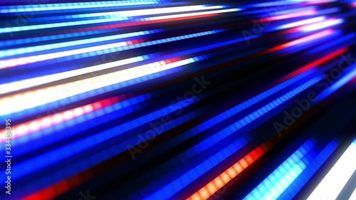 Motion Graphic Speed of moving into digital technology, Data Transfer concept, Futuristic Technology abstract background with lines for network, Big Data Concept
