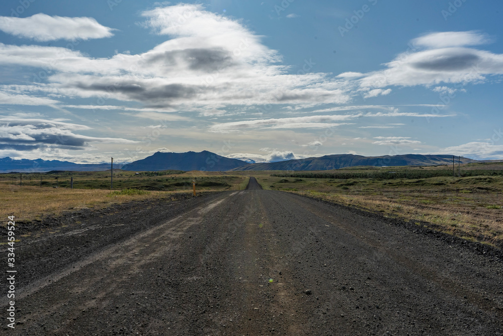 A Scenic road in Iceland A Scenic road in Iceland