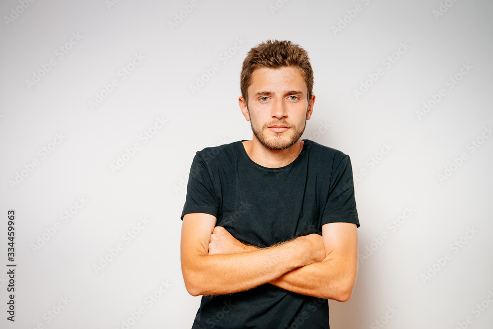 Portrait of a man arms folded Portrait of a man arms folded