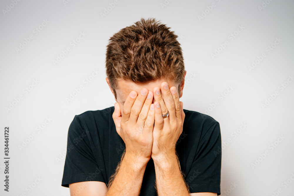 man with headache man with headache
