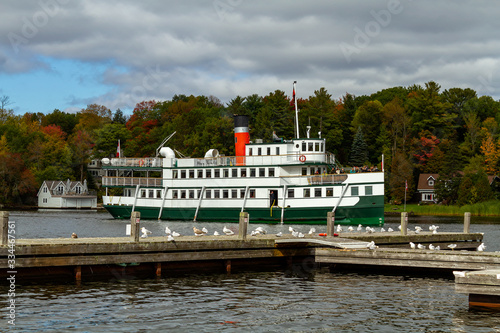 Fotografie Restored steam ship in Muskoka Lake