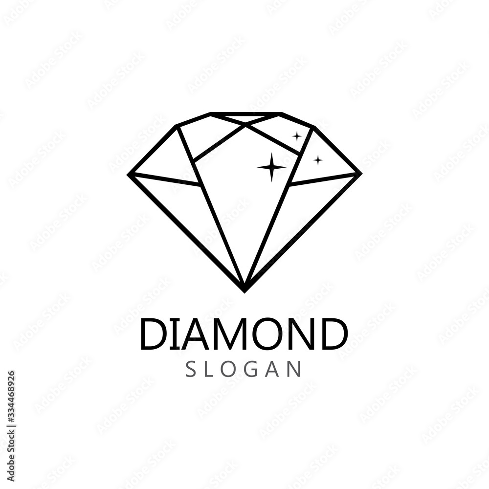 Diamond jewelry Logo Template vector icon illustration design Diamond jewelry Logo Template vector icon illustration design