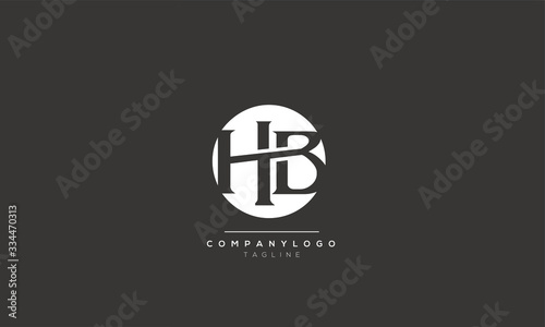 HB BH H B Letter Logo Alphabet Design Template Vector