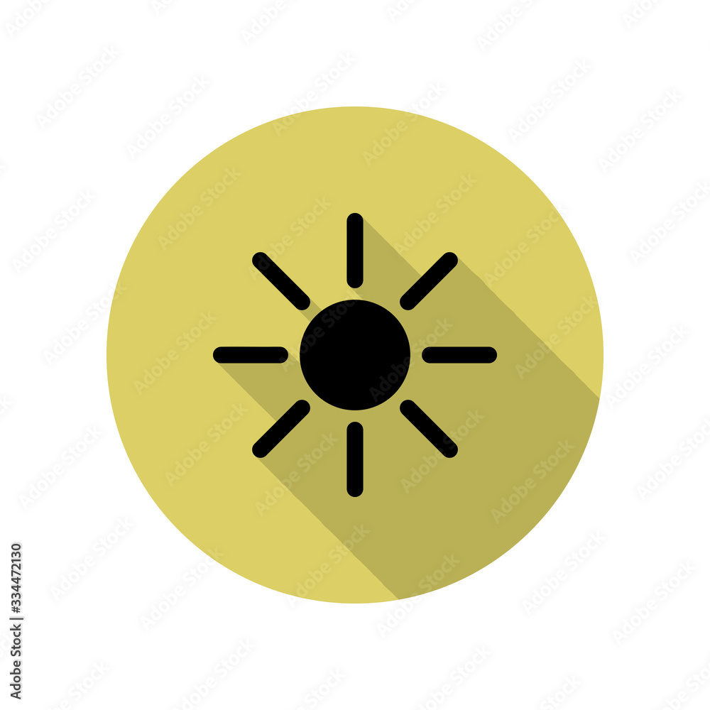 the sun long shadow icon. Simple glyph, flat vector of web icons for ui and ux, website or mobile application the sun long shadow icon. Simple glyph, flat vector of web icons for ui and ux, website or mobile application