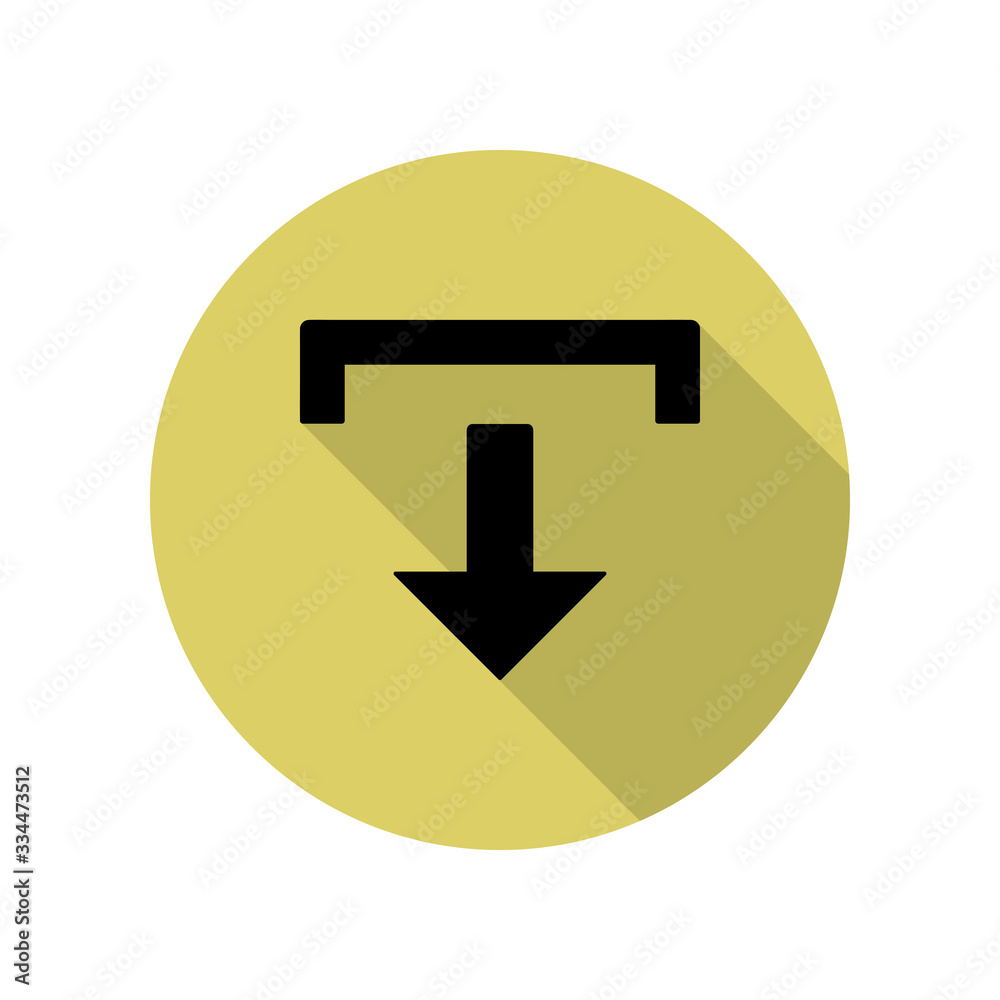 download long shadow icon. Simple glyph, flat vector of web icons for ui and ux, website or mobile application download long shadow icon. Simple glyph, flat vector of web icons for ui and ux, website or mobile application