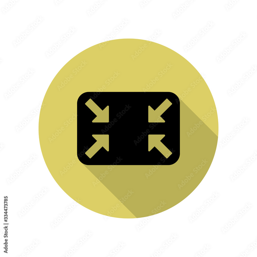 arrows in a rectangle long shadow icon. Simple glyph, flat vector of web icons for ui and ux, website or mobile application arrows in a rectangle long shadow icon. Simple glyph, flat vector of web icons for ui and ux, website or mobile application