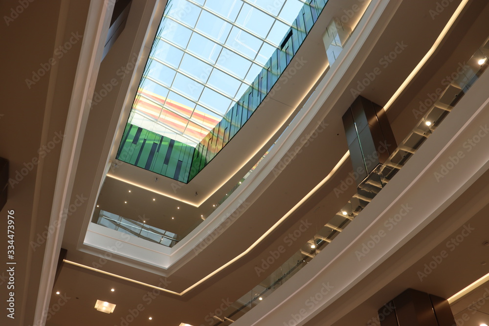 Obraz premium empty mall interior in europe