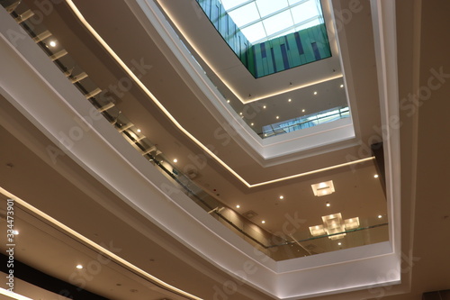 Fototapeta Naklejka Na Ścianę i Meble -  empty mall interior in europe
