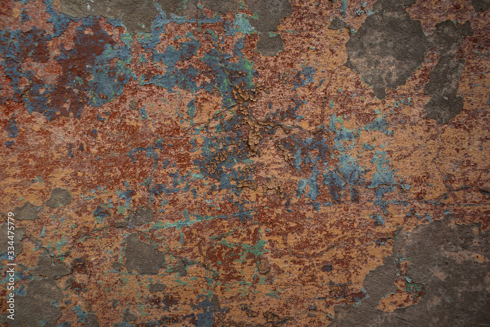 A blue texture about corrosion traces on the surface. A blue texture about corrosion traces on the surface.
