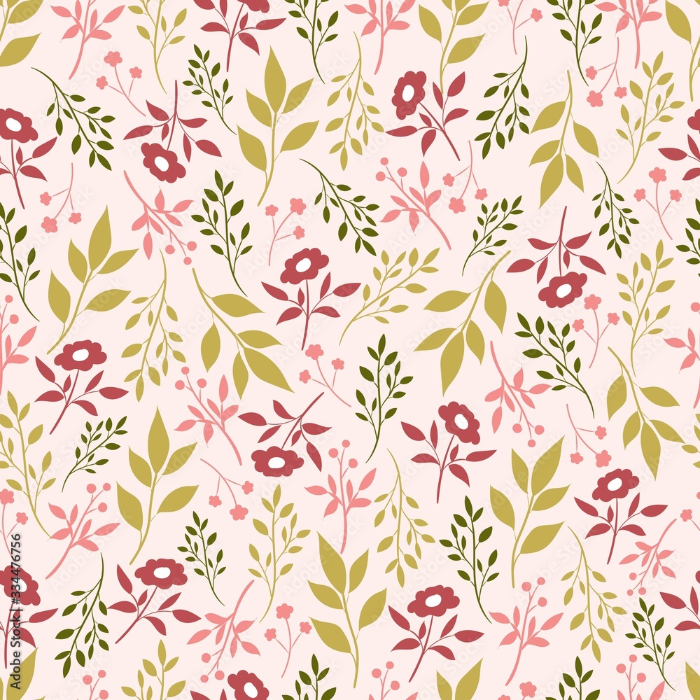 Botanical seamless pattern. Botanical seamless pattern.