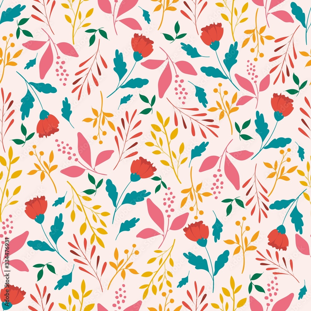 Botanical seamless pattern. Botanical seamless pattern.