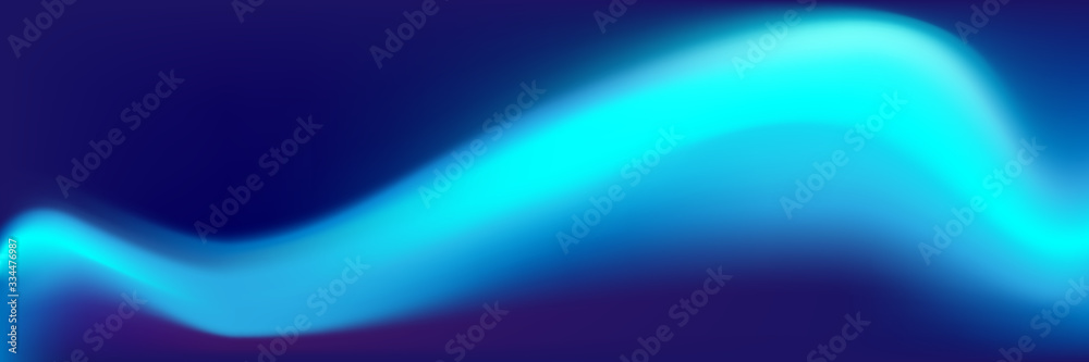 Futuristischer, abstrakter Hintergrund. Blau glühende Wellen, Banner Futuristischer, abstrakter Hintergrund. Blau glühende Wellen, Banner