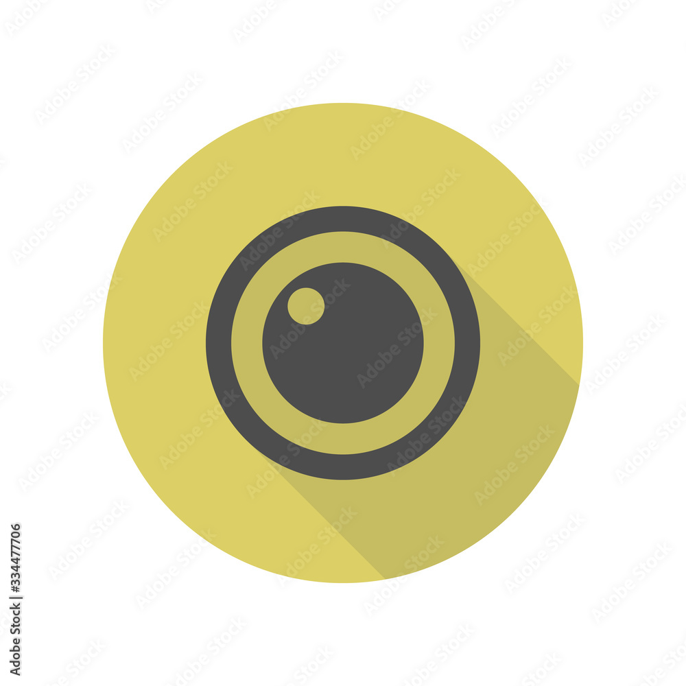 lens long shadow icon. Simple glyph, flat vector of web icons for ui and ux, website or mobile application lens long shadow icon. Simple glyph, flat vector of web icons for ui and ux, website or mobile application
