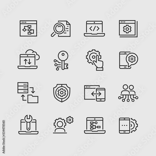 icons set of search engine optimisation
