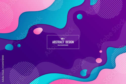 Abstract trendy abstract of fluid design shape element pattern artwork background. illustration vector eps10