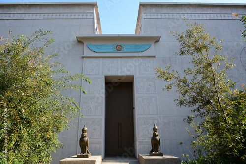 SAN JOSE, CALIFORNIA, USA - OCTOBER 11, 2019: Territory near Rosicrucian Egyptian Museum photo